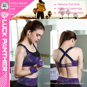 Custom Sublimated Young Ladies Sexy Yoga Sports Bra